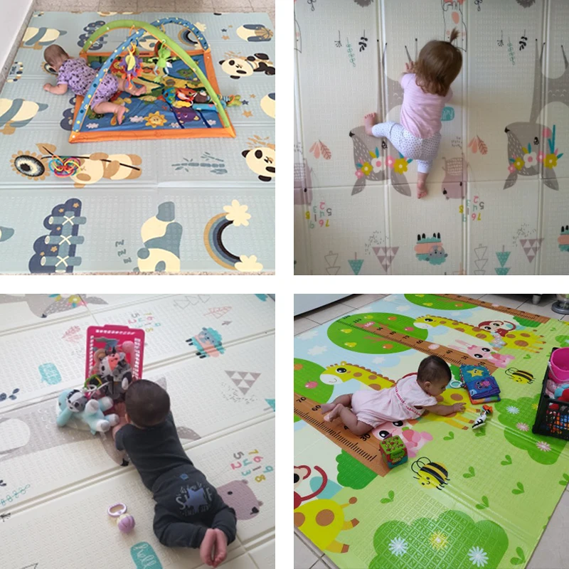Игровой коврик XPE для детей 1 см Толстый Складной детский ползания | Игрушки и