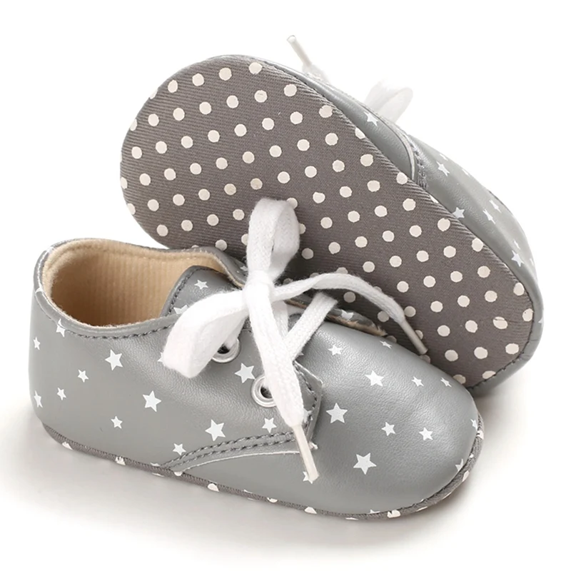 

Infant Baby Shoes Children Footwear Anti-Slip Zapatos Bebe Newborn Shoes First Walkers Crib Star Print Sneaker Toddler Shoes