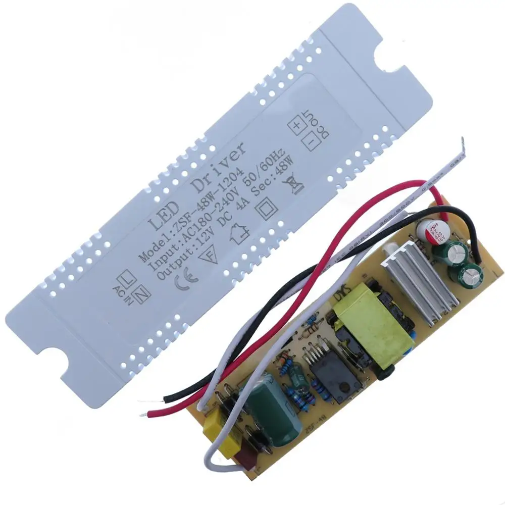 

48W Switching power supply 12V Lighting Transformer LED Strip Driver Adapter 4A Power Supply led cabinet light Mirror light DIY
