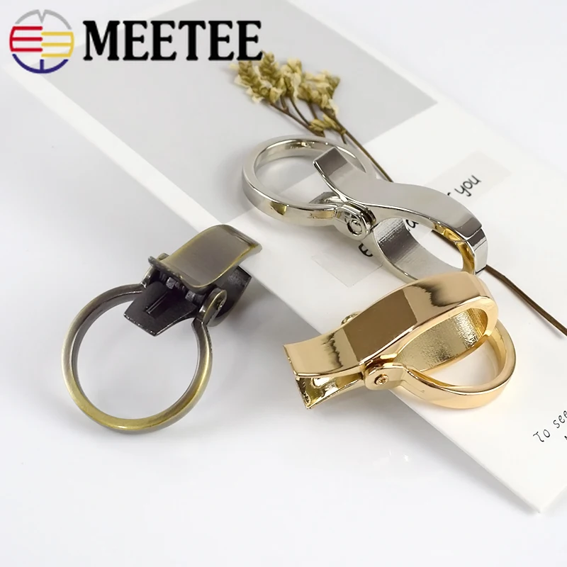 Meetee 4/10 шт id25мм металлические сумки с пряжкой на ремешке застежкой лобстером DIY