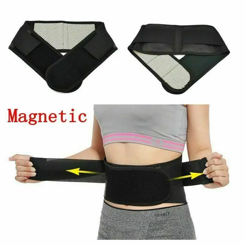 

Adjustable Waist Tourmaline Magnetic Therapy Back Waist Support Belt Lumbar Brace Massage Band Health Care