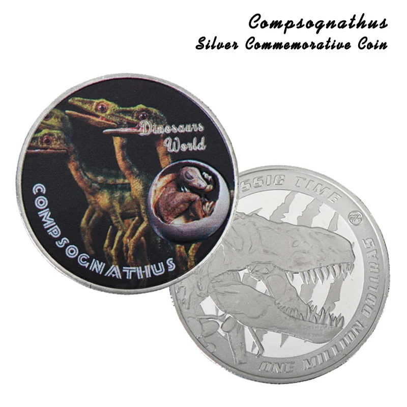 WR рекламный подарок Compsognathus динозавр Сувенир Монета Динозавр мир один миллион