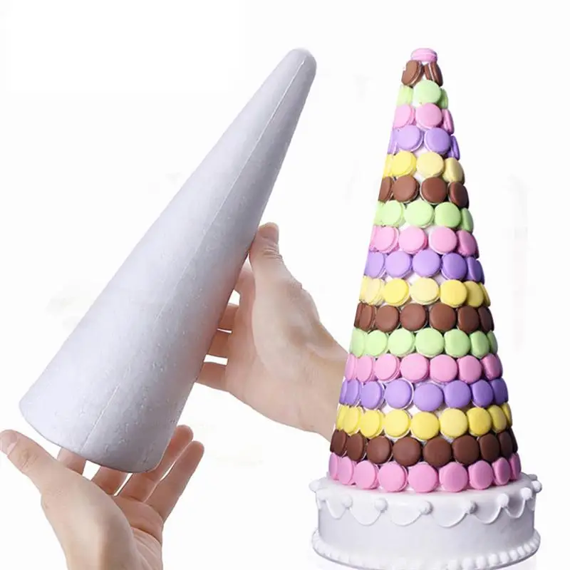 

Foam Cone DIY Blank Modelling Styrofoam Christmas Tree Cone Craft Cone For Kids Manual DIY Accessories