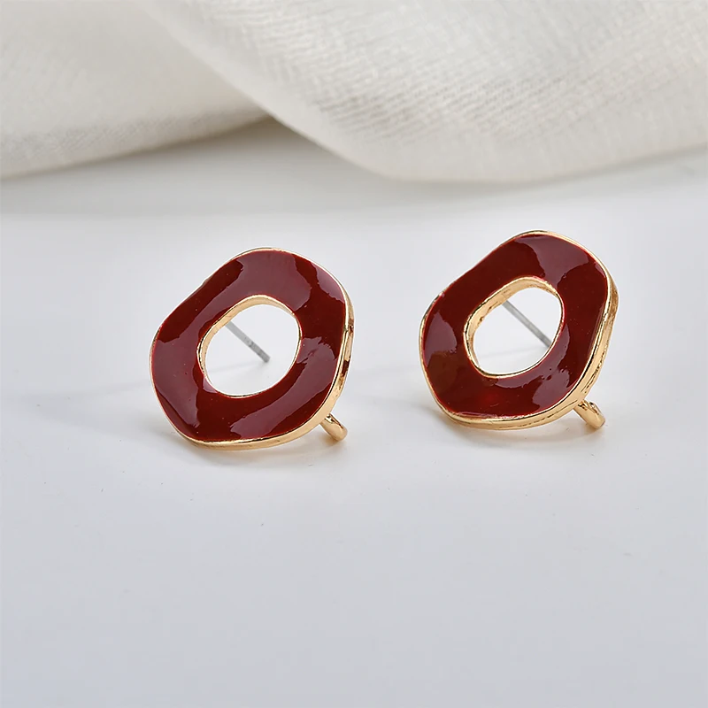 Morandi круглые простые серьги в форме ретро DIY Ювелирные ручной работы аксессуары