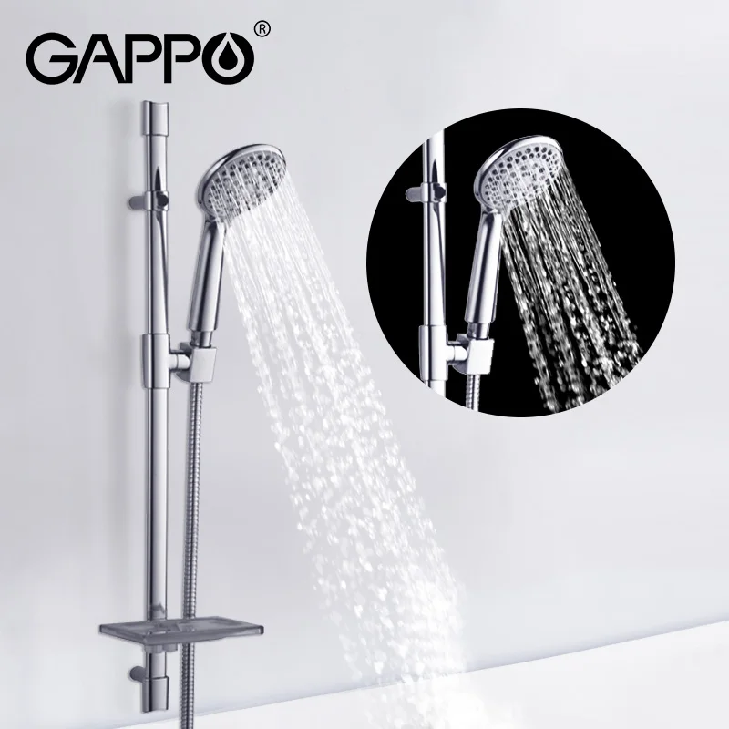 

Смесители для ванны GAPPO, хромированный кран для душа, настенный удлинитель, регулируемый, скользящий