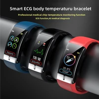 e66 mens smart watch ecg ppg monitor heart rate blood oxygen elderly health electronic wristband ip68 waterproof sports tracker
