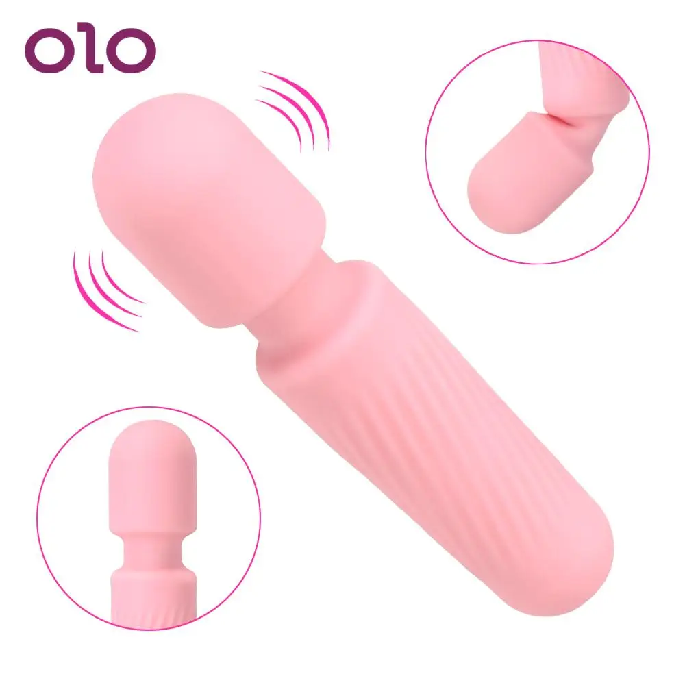 OLO 10 скоростей Стимулятор клитора вибрирующий фаллоимитатор вращение на 360
