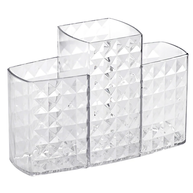 

Hot Cosmetic Organizer Desk Decor Jewelry Container Storage Box Makeup Casket Holder Office Desktop Case Plastic Makeup Box