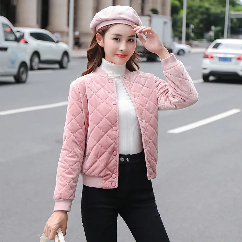 

2020 New Autumn Winter Warm Thick Short Coats Women Jackets New Fashion Casual Down Cotton Parka Female Outerwear Coats PDD016