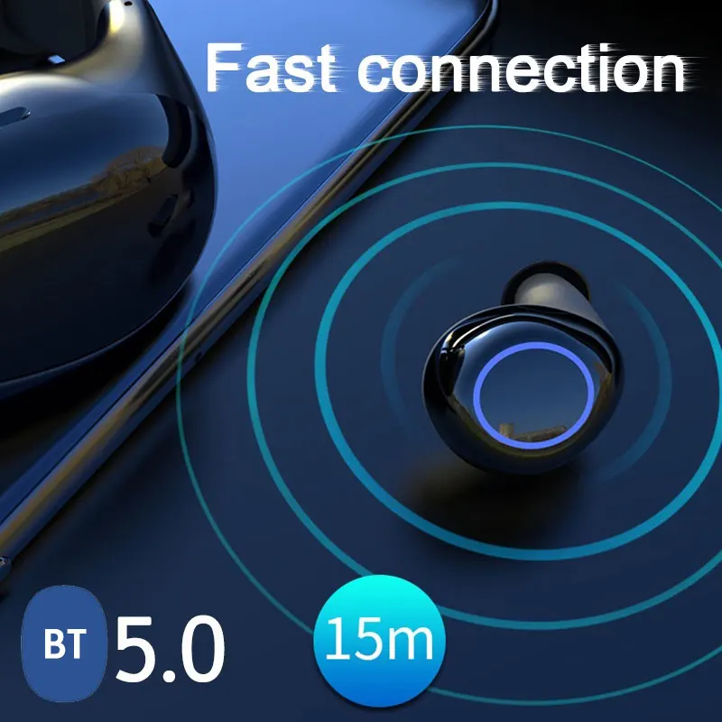 VTIN беспроводные Bluetooth наушники стерео в ухо водонепроницаемые Hi-Fi с запястьем