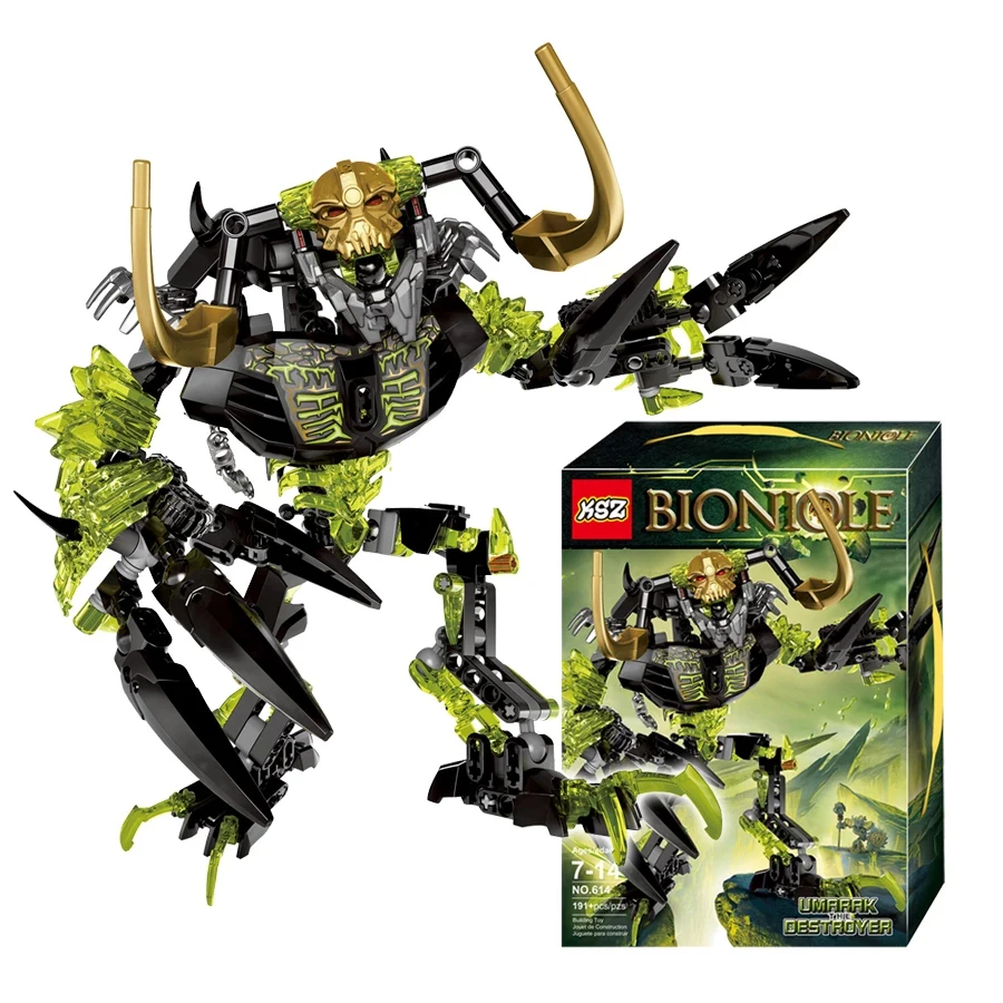 

2021 Новинка, фигурки-конструкторы BIONICLE 191 шт., умарак, эсминец 614, совместимы со всеми брендами, 71316 BIONICLE, рождественский подарок