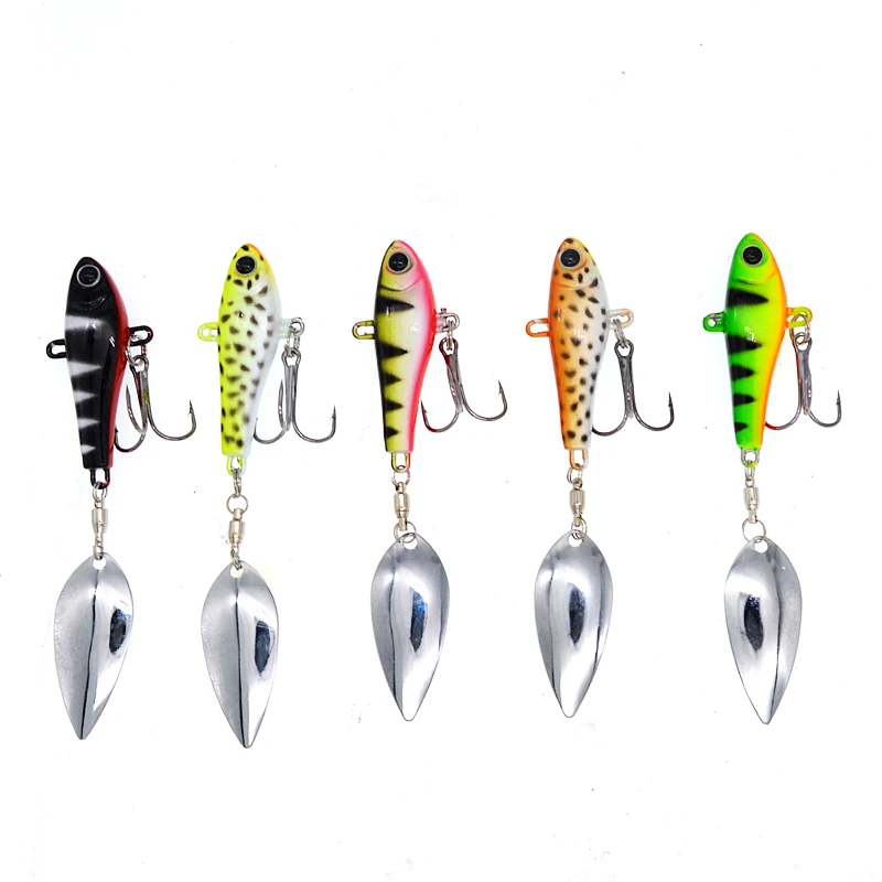 

WLDSLURE Рыбалка вращающаяся блесна спиннинга 20g Колеблющаяся блесна металлическая Наживки Тройной Крючок блесны искуственные паллет рыбы воб...