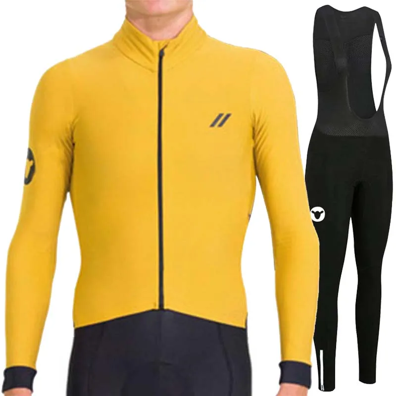 Джерси с длинным рукавом для велоспорта сезон 2020 мужские комплекты RUNCHITA Pro одежда