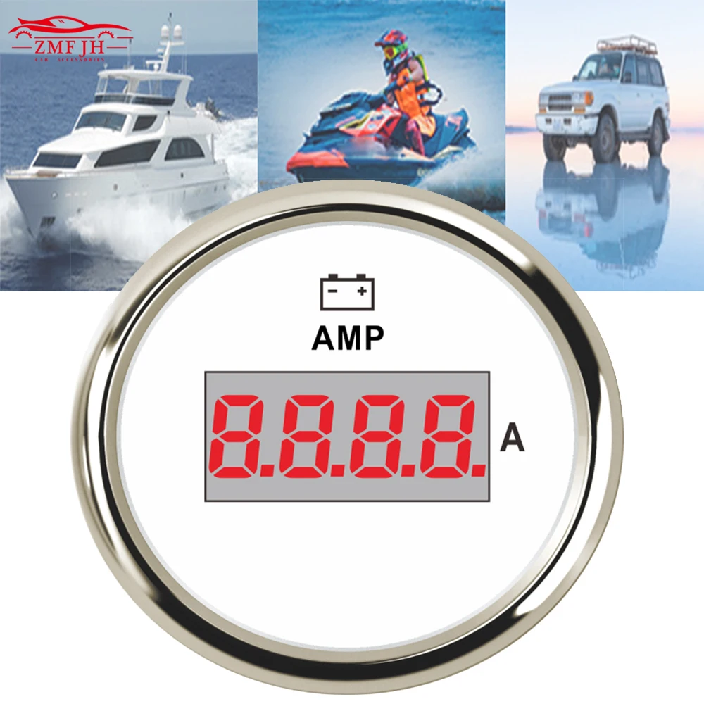 Для автомобиля лодки 52 мм 9 32 В постоянного тока 0 150 А цифровой амперметр