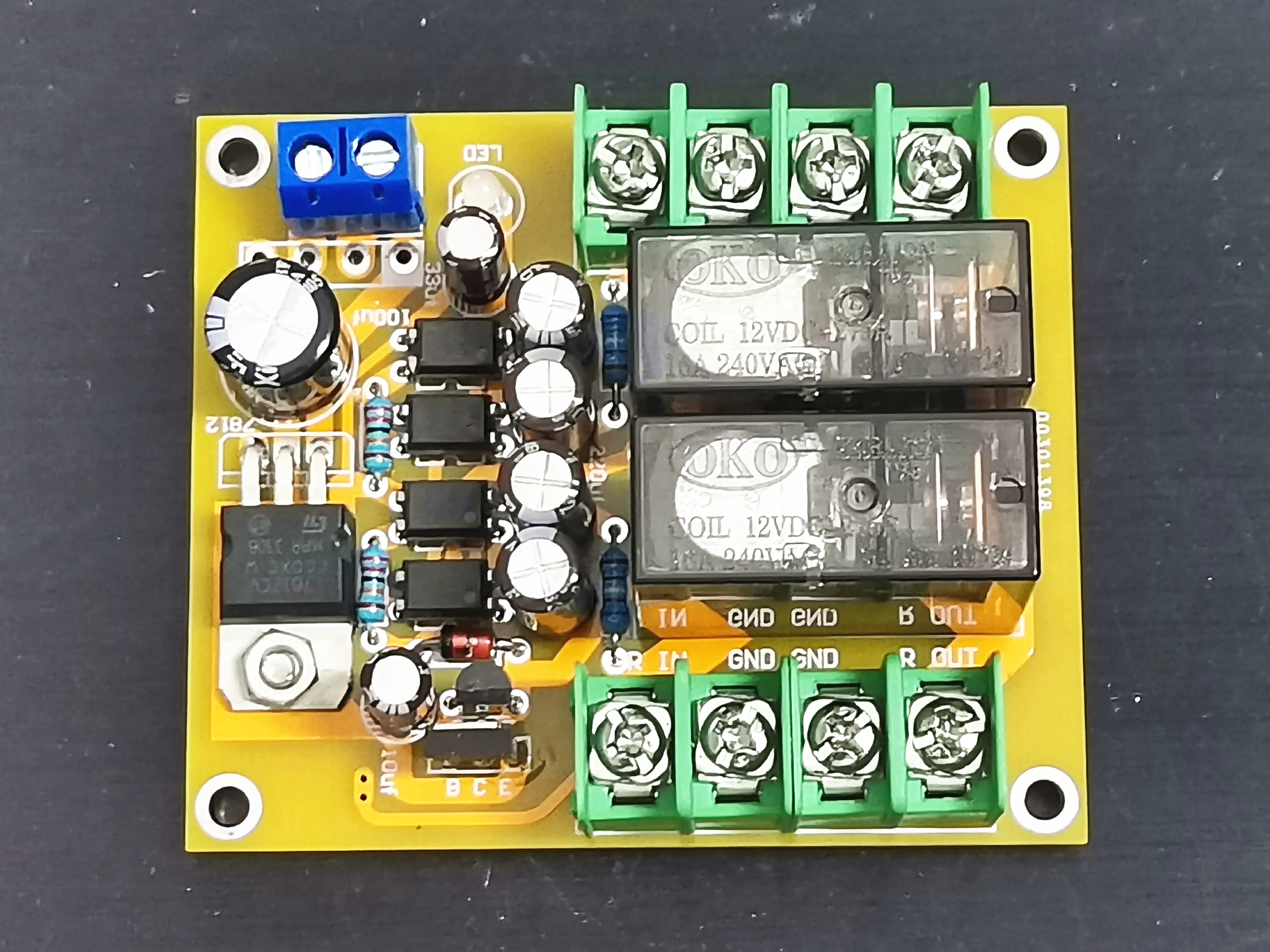 

Speaker protection board Speaker protection board Double 16A silver contact relay