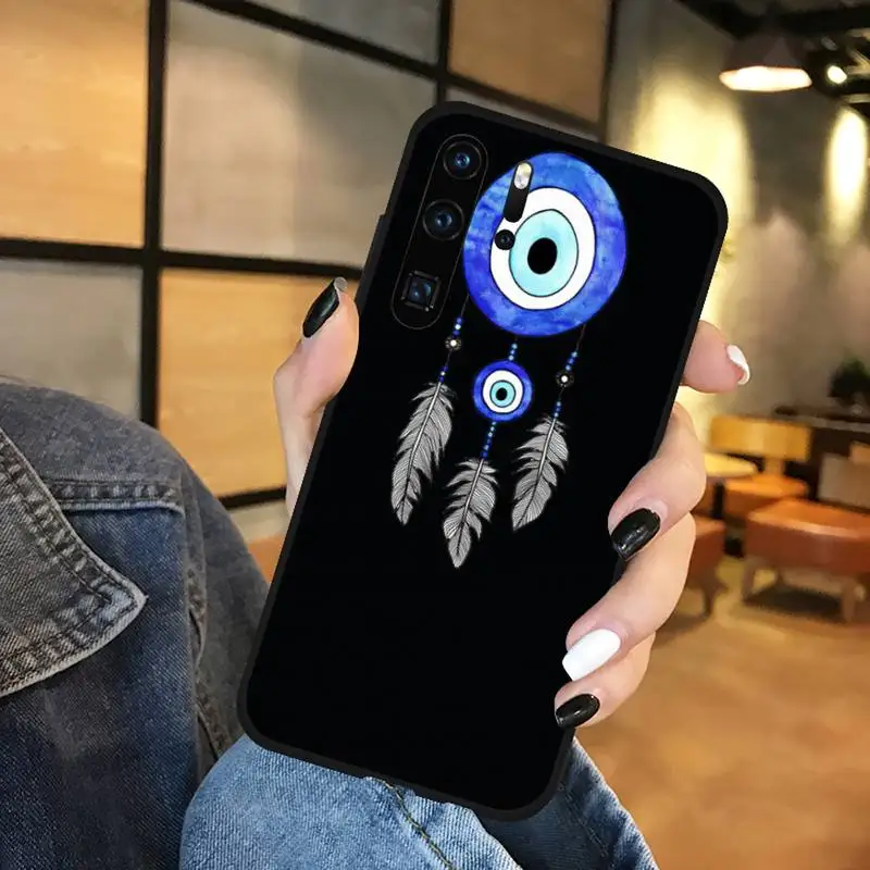 

Fashion Evil eye Phone Case Funda For Huawei P9 P10 P20 P30 Lite 2016 2017 2019 plus pro P smart