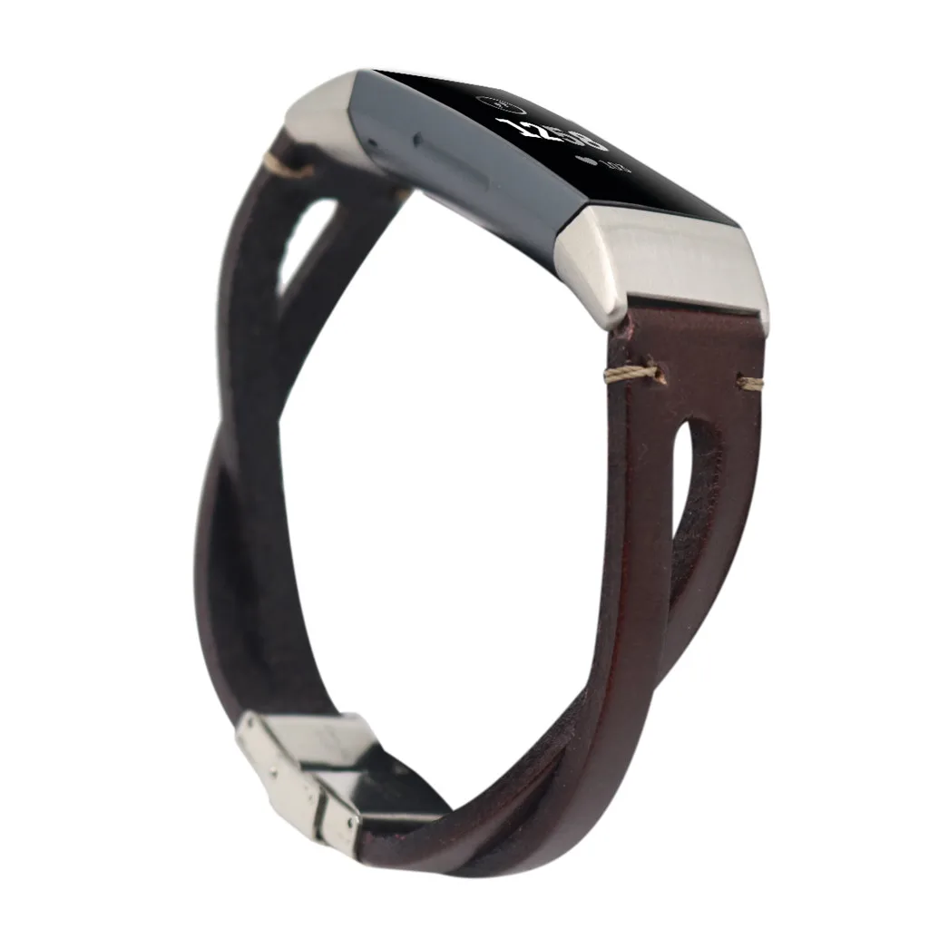 Сменный кожаный ремешок для браслета Fitbit Charge 3 быстросъемные аксессуары