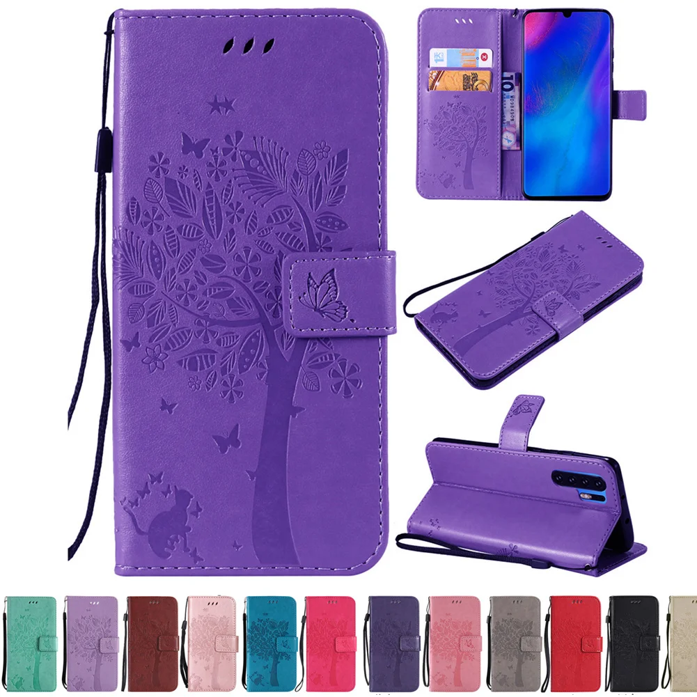 Кожаный чехол бумажник для Huawei P30 Pro P20 P10 P8 P9 Lite 2017 телефона Mate 20X 20 10 9 8