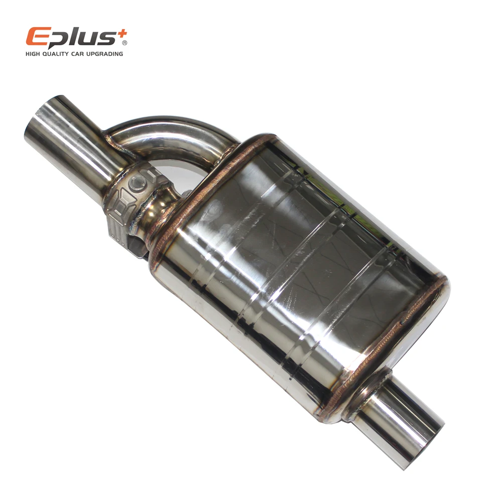 EPLUS Car Exhaust System Electric Valve Control Exhaust Pipe Kit Adjustable Valve Angle Silencer Stainless Universal 51 63 70 76 4