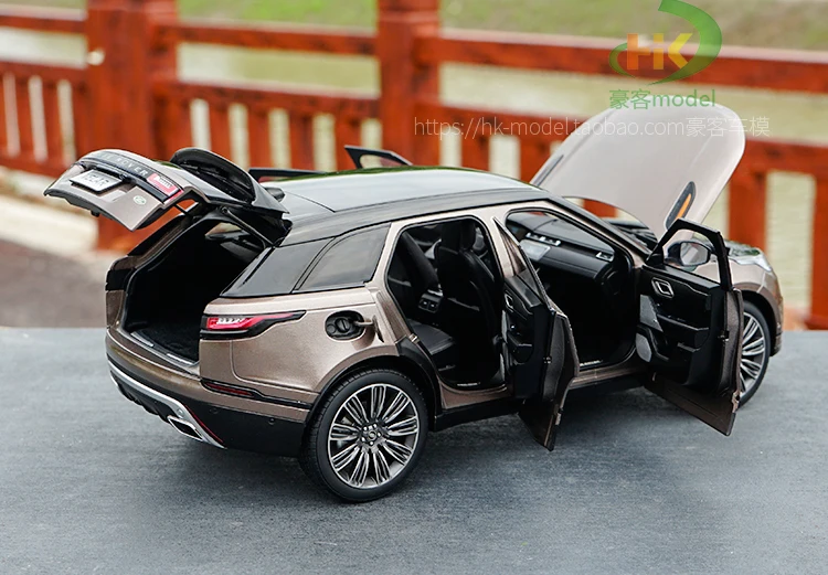 Изысканная модель из сплава велара с ЖК-дисплеем 1:18, модель внедорожника с высокой имитацией, Высококачественная коллекция и подарки