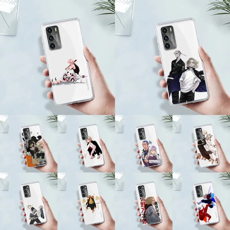 

Tokyo Revengers Phone Case Transparent For Huawei MATE P 40 30 20 10 pro plus lite X 5G Soft TPU Clear Mobile bags