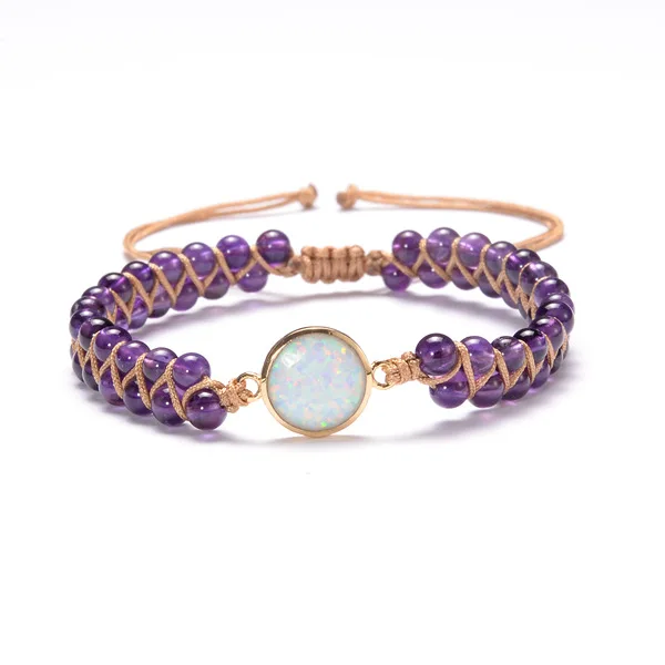 

Charm Yoga Chakras Natural Stone Bracelets African Japser String Braided Bracelets Yoga Friendship Lover Bracelet Wristwear