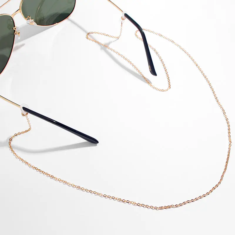 Flatfoosie Fashion Glasses Chain for Women Metal Sunglasses Reading Glasses Holder Lanyard Neck Strap Rope Gold Eyeglass Chain