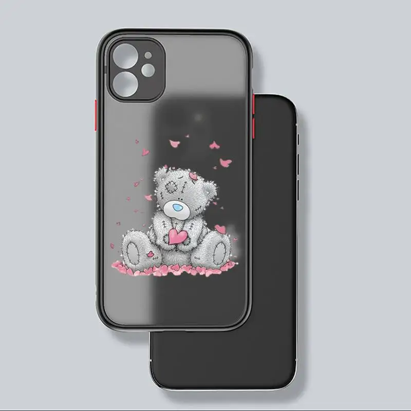 

Tatty Teddy cartoon cute bear animal Phone Case matte transparent For iphone 7 8 11 12 plus mini x xs xr pro max cover