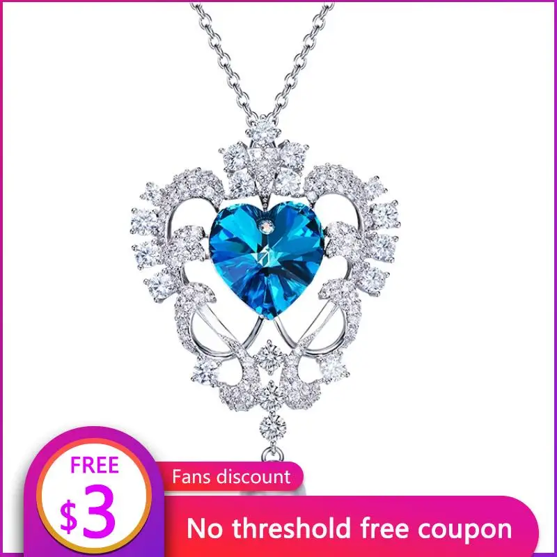 

Женское ожерелье с подвеской в виде сердца, с жемчугом