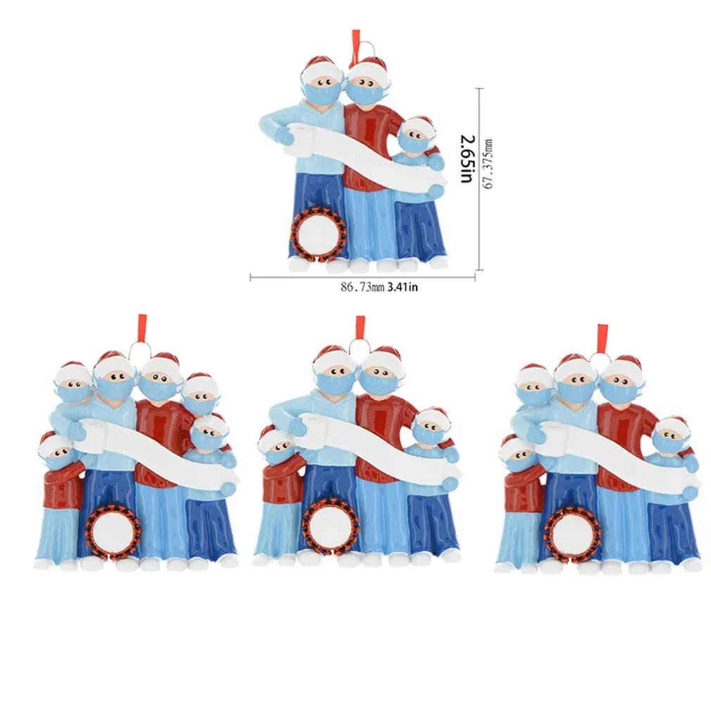 

2020 DIY Name Greetings Christmas Birthdays Party Decoration Gift Product Personalized Family Ornament Pandemic