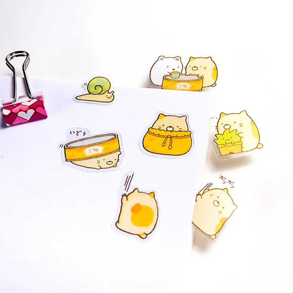 5 пакетов 50 шт в наборе Kawaii Sumikko Gurashi Декоративные наклейки для скрапбукинга DIY