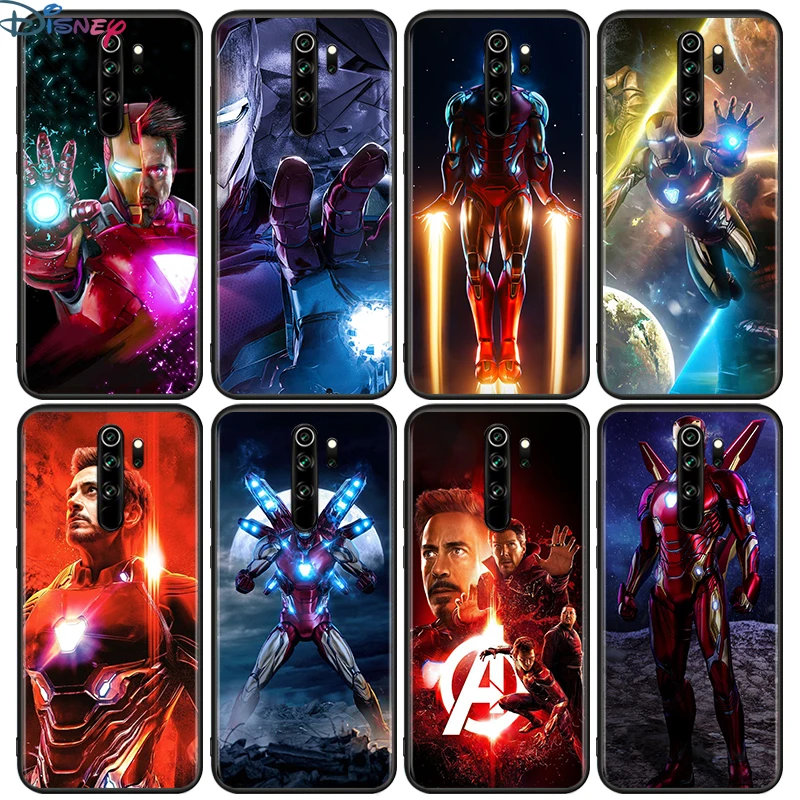 

Marvel iron Man For Xiaomi Redmi 9i 9T 9A 9C 9 8A 8 GO 7 7A S2 Y2 6 6A 5 5A 4X Prime Pro Plus Black Phone Case