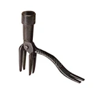 Черный износостойкий металлический вертикальный прибор для удаления сорняков стоя, приспособление для удаления сорняков, портативный садовый инструмент с защитой от ржавчины