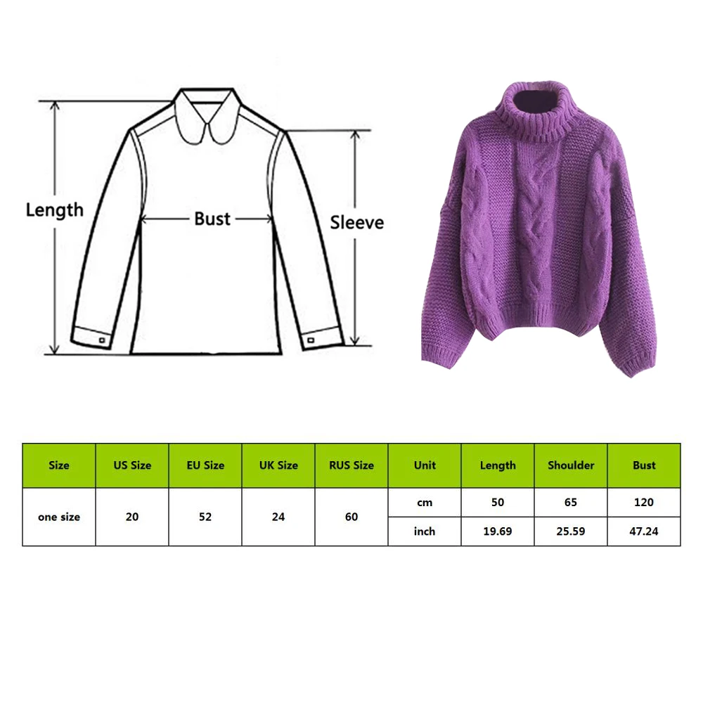 NIBESSER Thicken Pullover Sweater Twisted Turtleneck Knitted Jumper Autumn Winter Warm Knit Pullovers Oversize Woman Korean Tops | Женская