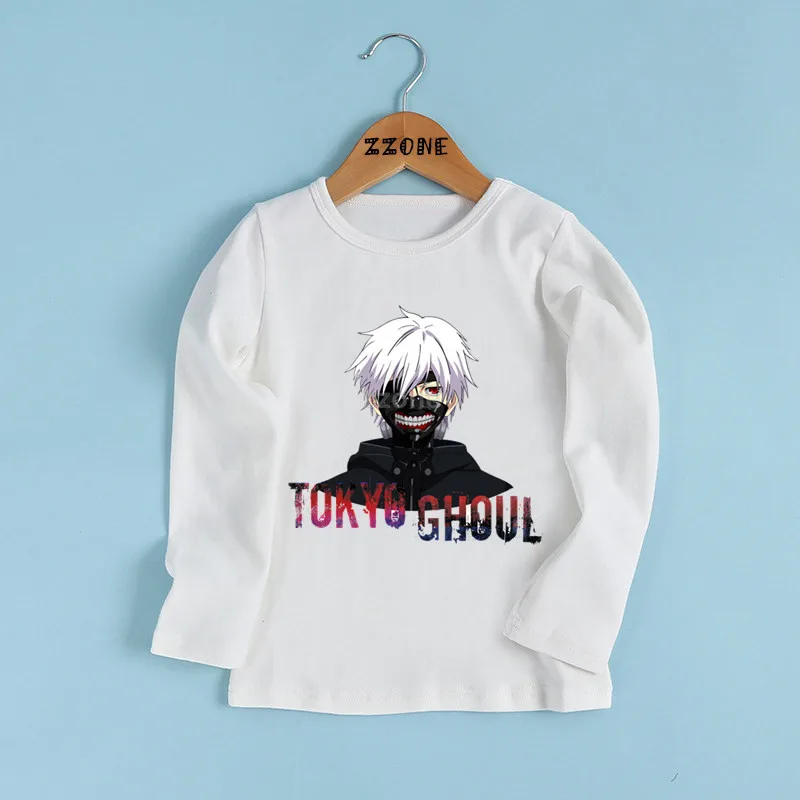 

Boys and Girls Tokyo Ghoul Cool Pattern T shirt Kids Anime Funny Casual Clothes Baby Cartoon Long Sleeve T-shirt,LKP5226