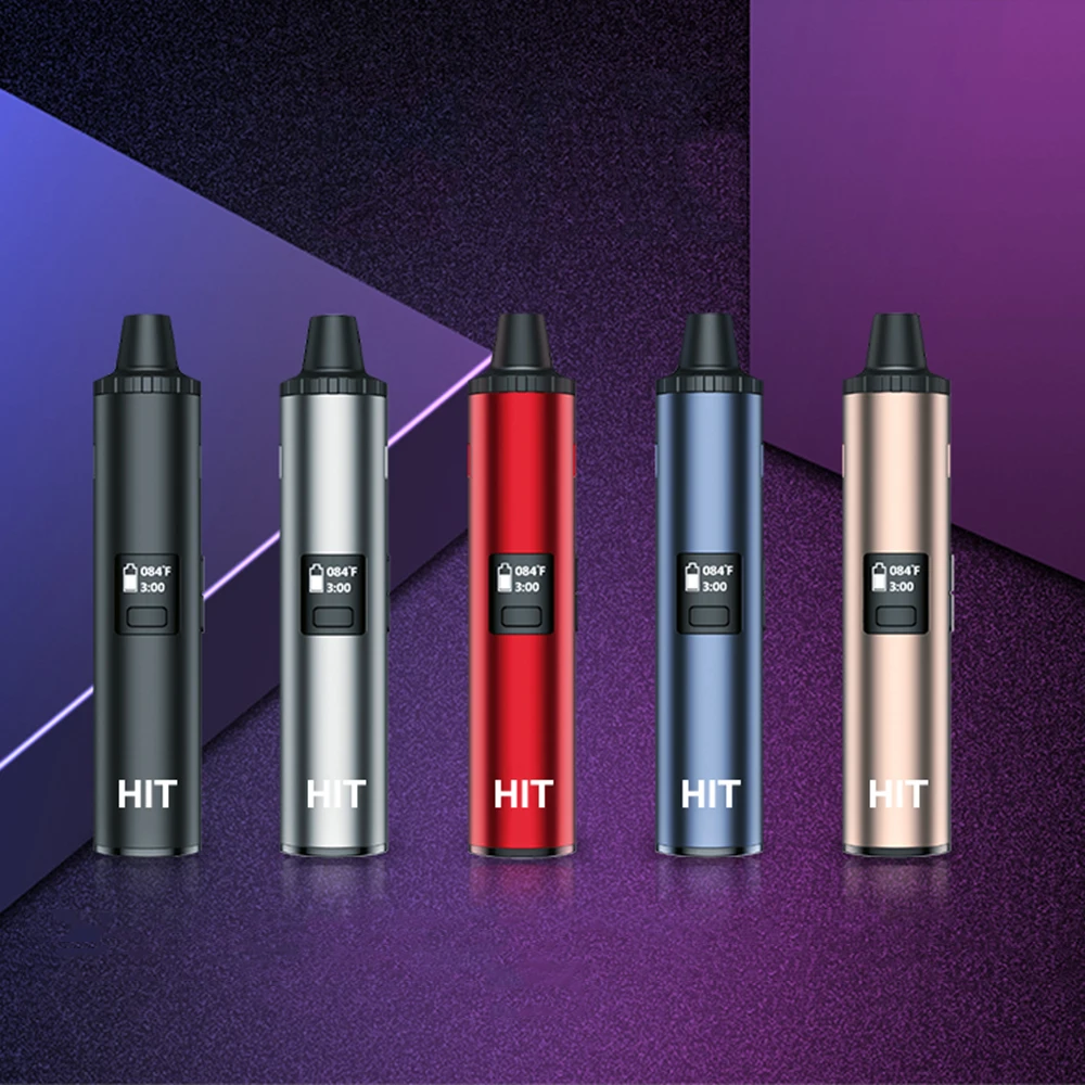 Original Yocan Hit Dry Herb Vaporizer 1400mAh battery &amp Ceramic heating chamber Type-C charging fast vape kit vs IShred | Электроника