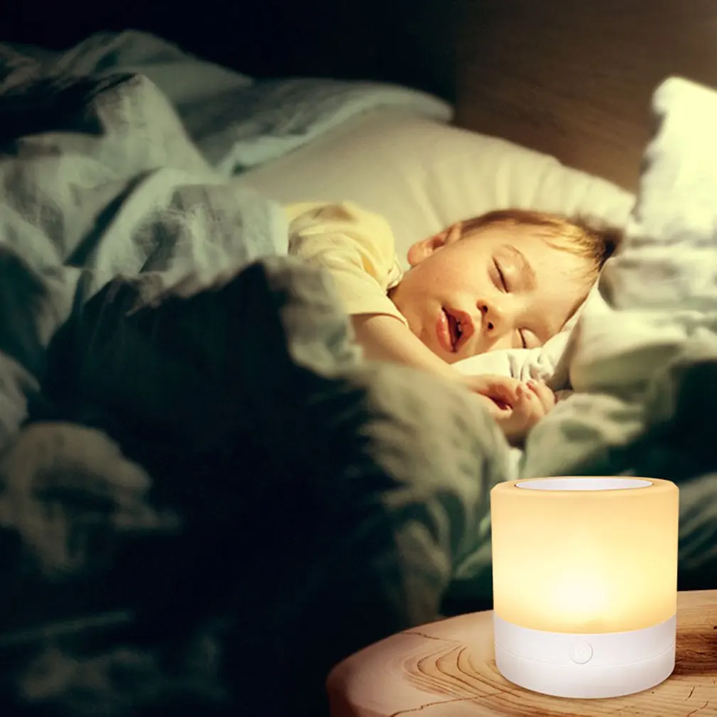 

Rechargeable Battery Touch Led Night Light Innovative Little Night Light Nursing Lamp 6 Colors Adjustable Light Night Lamp