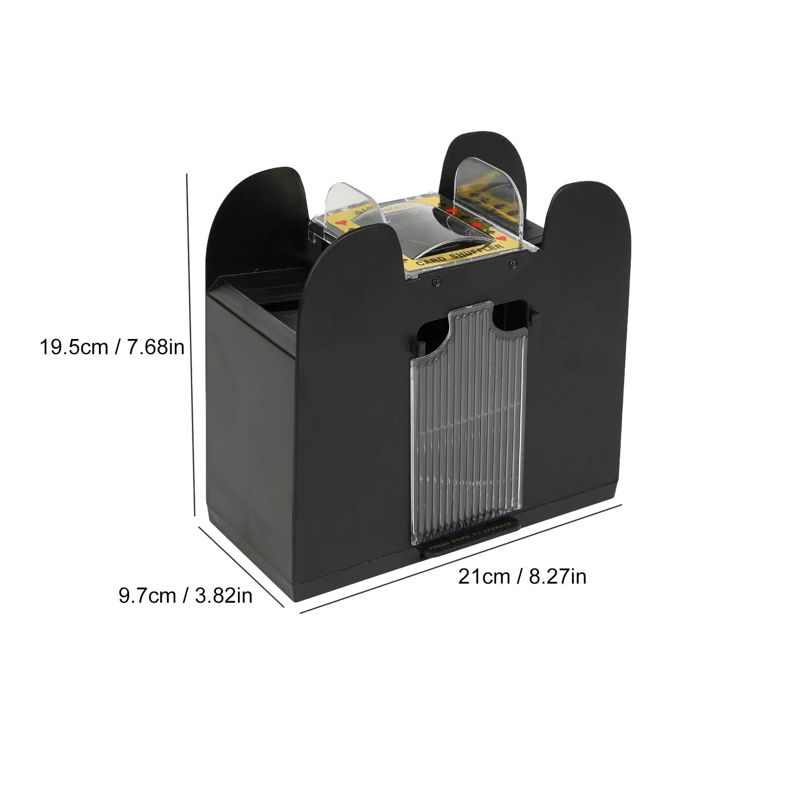 

Automatic Poker Card 6 Deck Automatic Card Shuffler Shuffling Machine Funny Family Game Club Accessory Without Battery