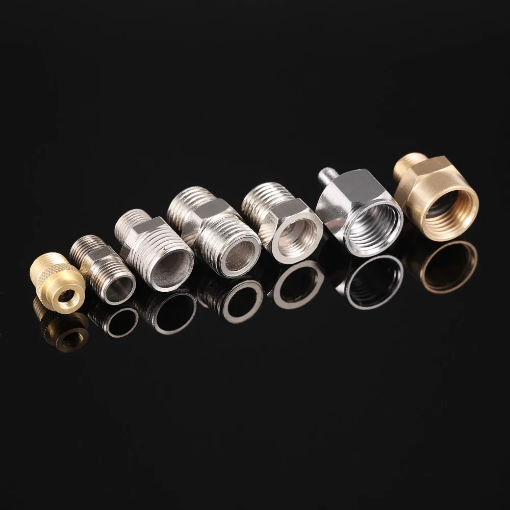 New Professional 7pcs Airbrush Spray Paint Gun Adaptor Kit Fitting Connector Set For Compressor &amp Air brush Hose | Инструменты
