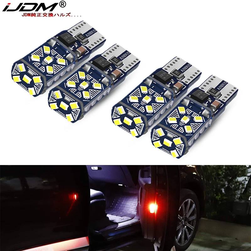 IJDM 6000K белый CAN bus без ошибок 15 SMD W5W T10 светодиодный лампы для Audi A4 A5 A6 A7 Q3 Q5 Q7 Q8 край