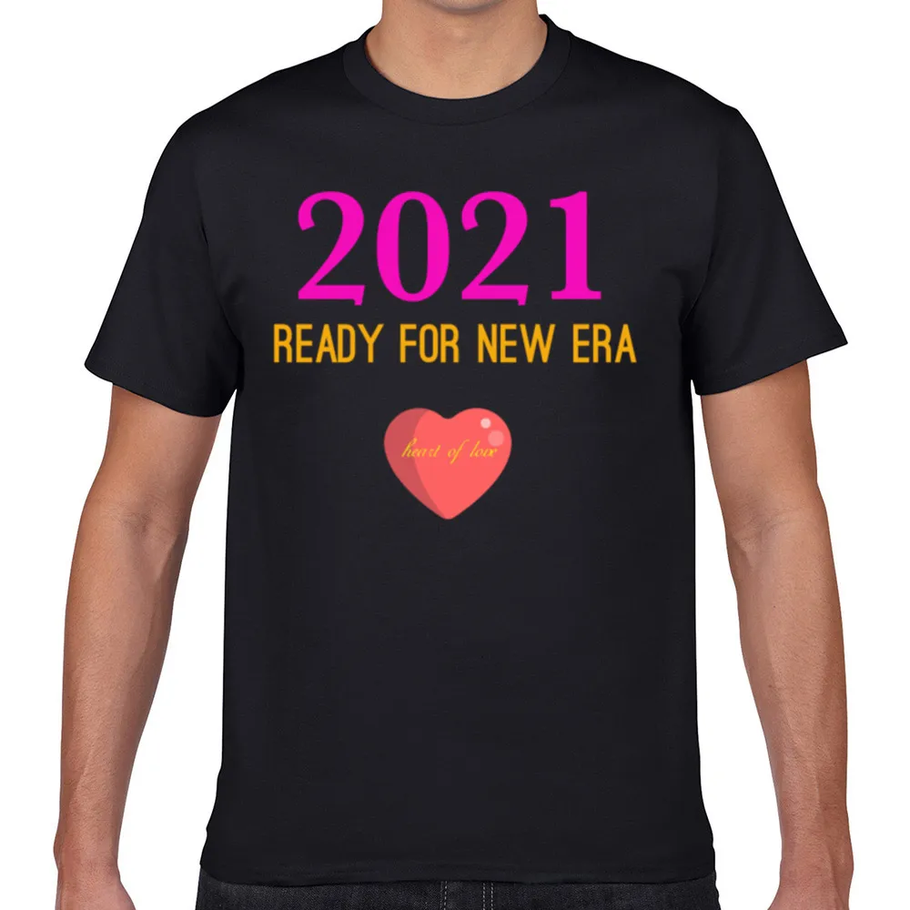 

Tops T Shirt Men 2021 new year Humor White Geek Custom Male Tshirt fa006