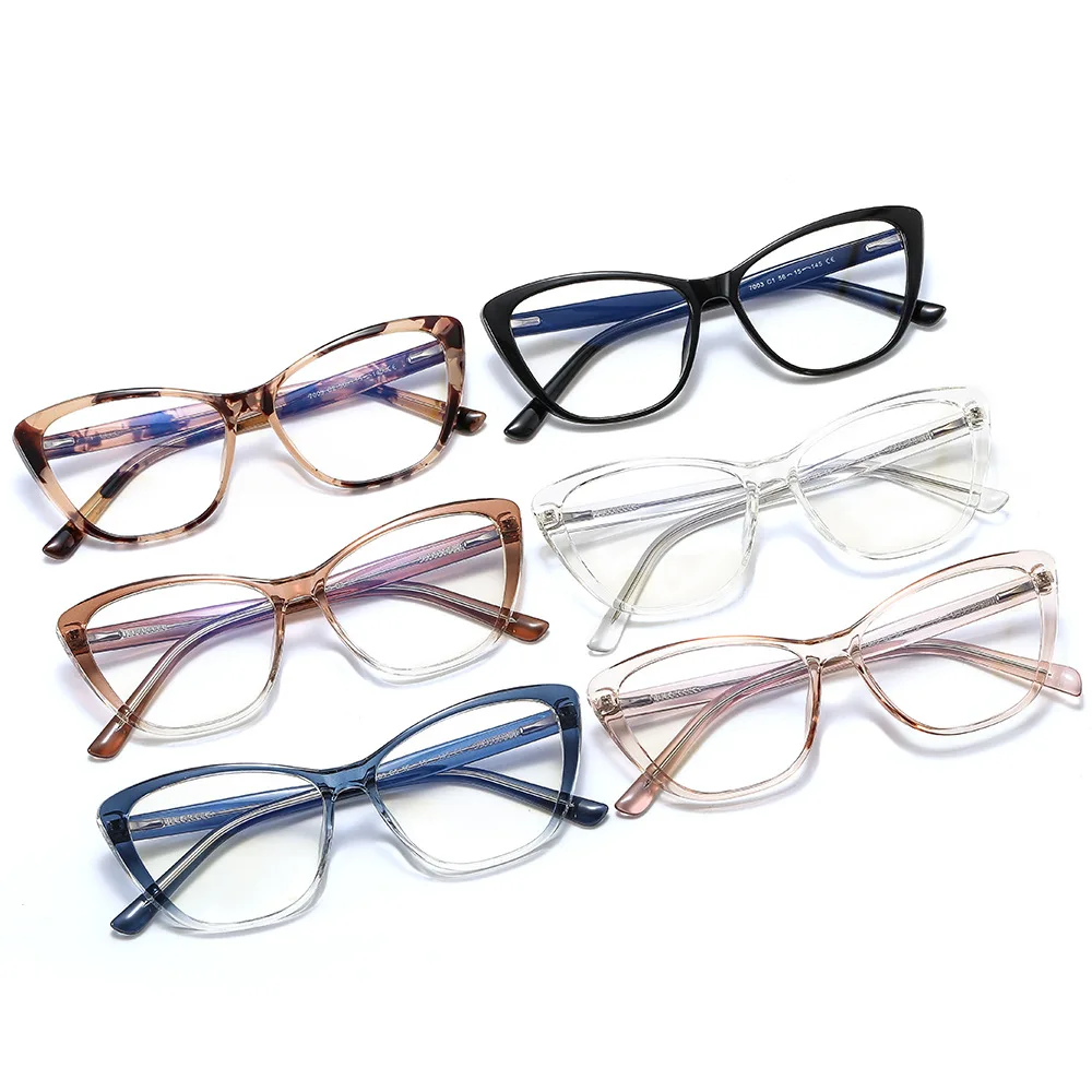 

Материал TR, модная форма кошки, рецептурная Гласса с синими блоками, цвет для разных индексов