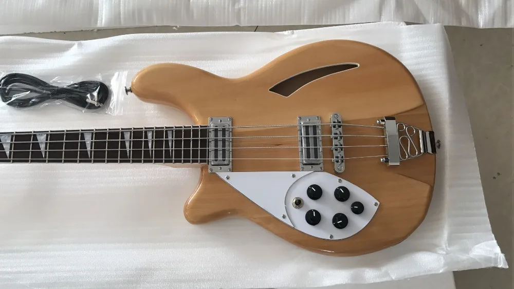 Новинка 2019 фабрика и левая 4-струнная Rickenback 360 электрический бас 30 дюймов рука Ricken
