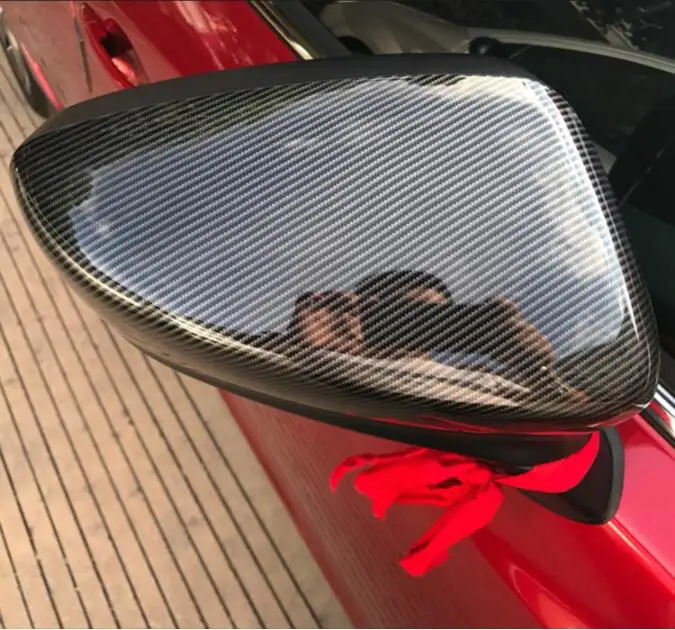

Rearview mirror housing application only for Mazda cx4 refitting, carbon fiber rear-view mirror housing reflector cover
