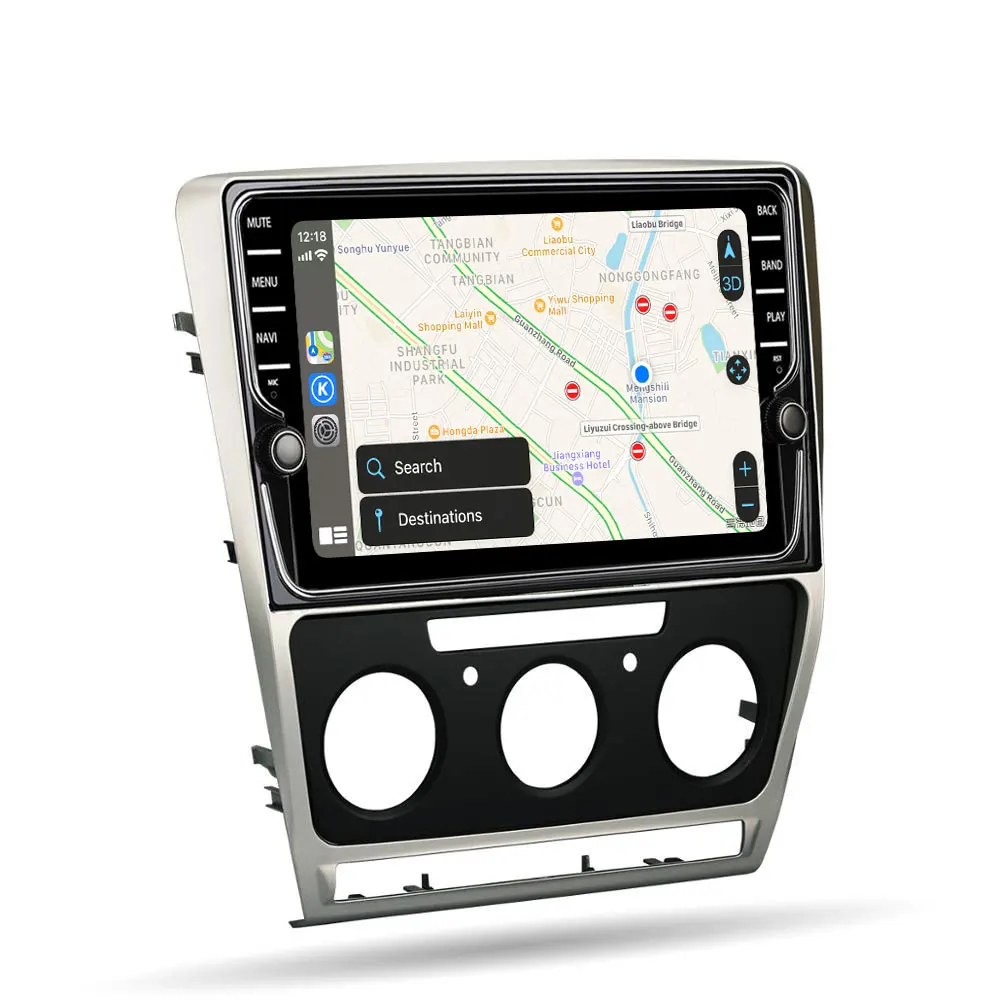CarExc Авторадио Android 9,0 автомобильный Muiltmedia плеер для Skoda Octavia 2008-2013 A 5 A5 Yeti, fabia радио встроенный CarPlay с gps-навигацией без DVD