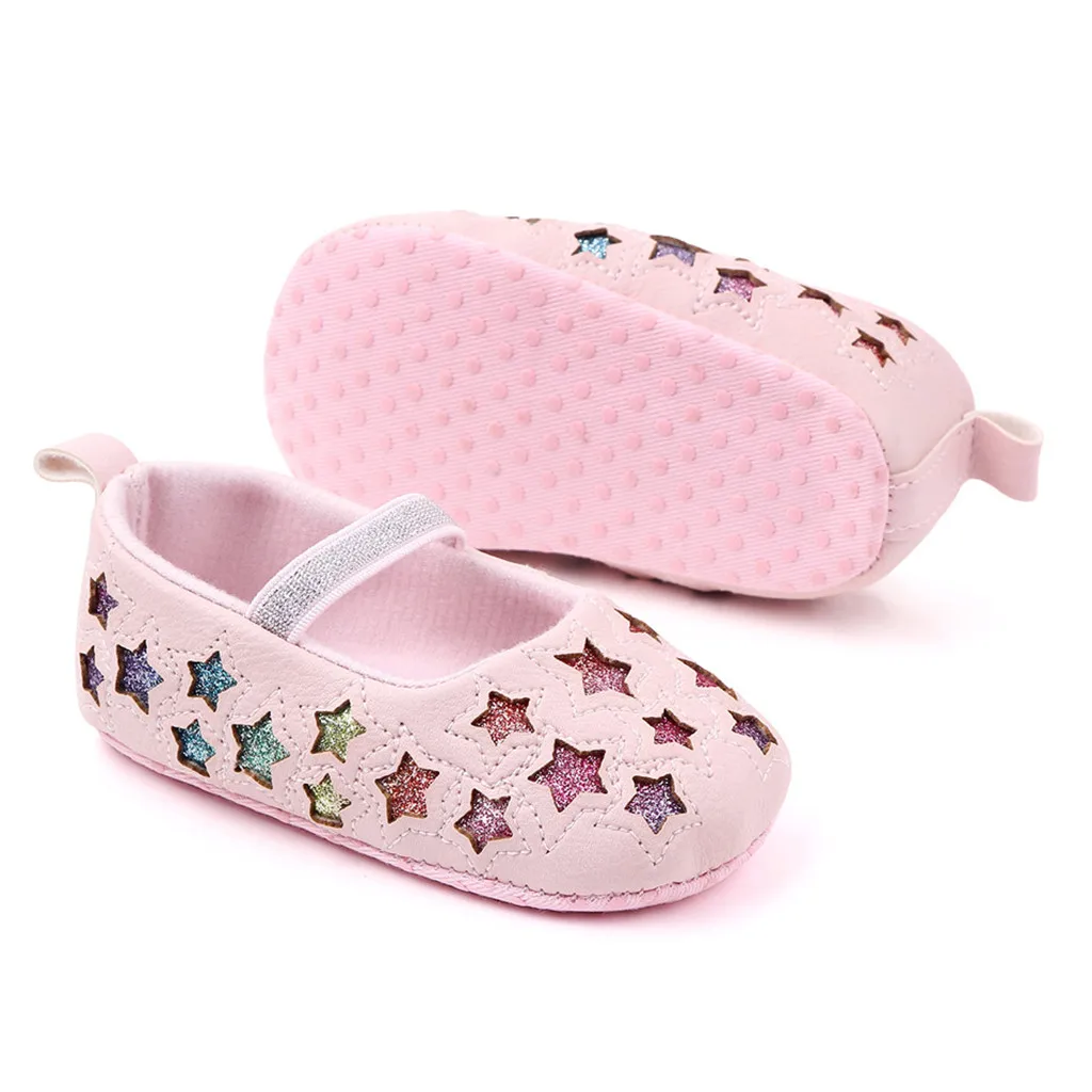 Сезон весна-осень розовые ботиночки для маленьких девочек кожаная обувь малышей