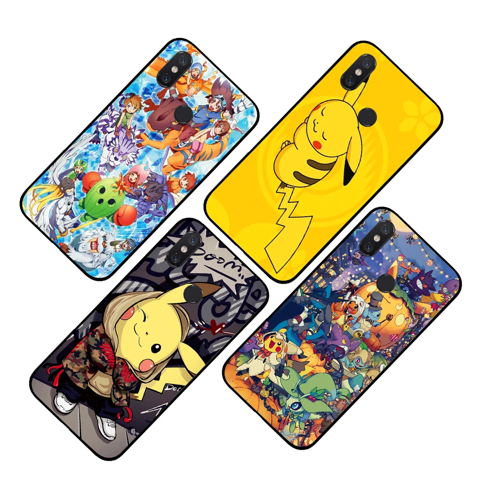 Милый Pikachuey аниме Роскошные Чехлы для телефона Xiaomi Redmi водоотталкивающая Камера