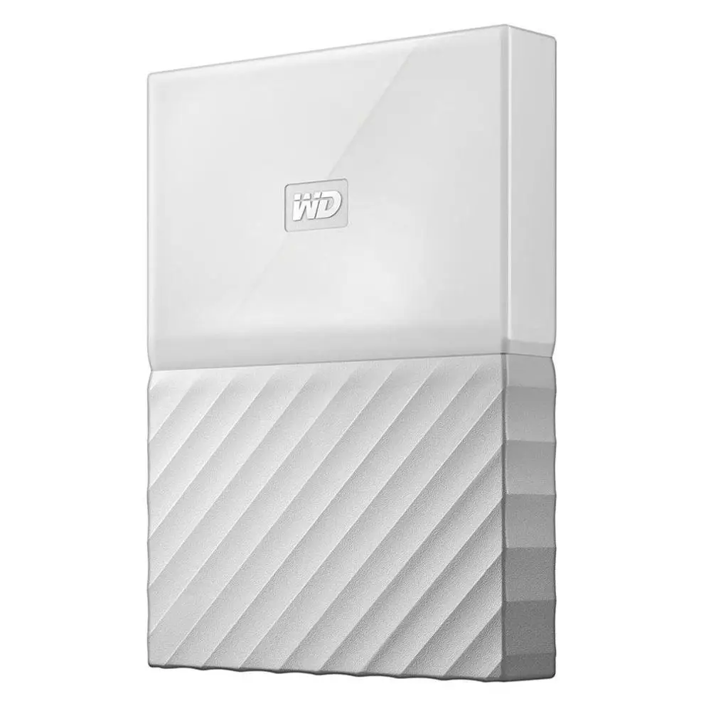 Белый Western Digital Портативный HDD 1 ТБ USB 3,0 внешний жесткий диск с кабелем HDD с шифрованием для окна Mac - Цвет: Белый