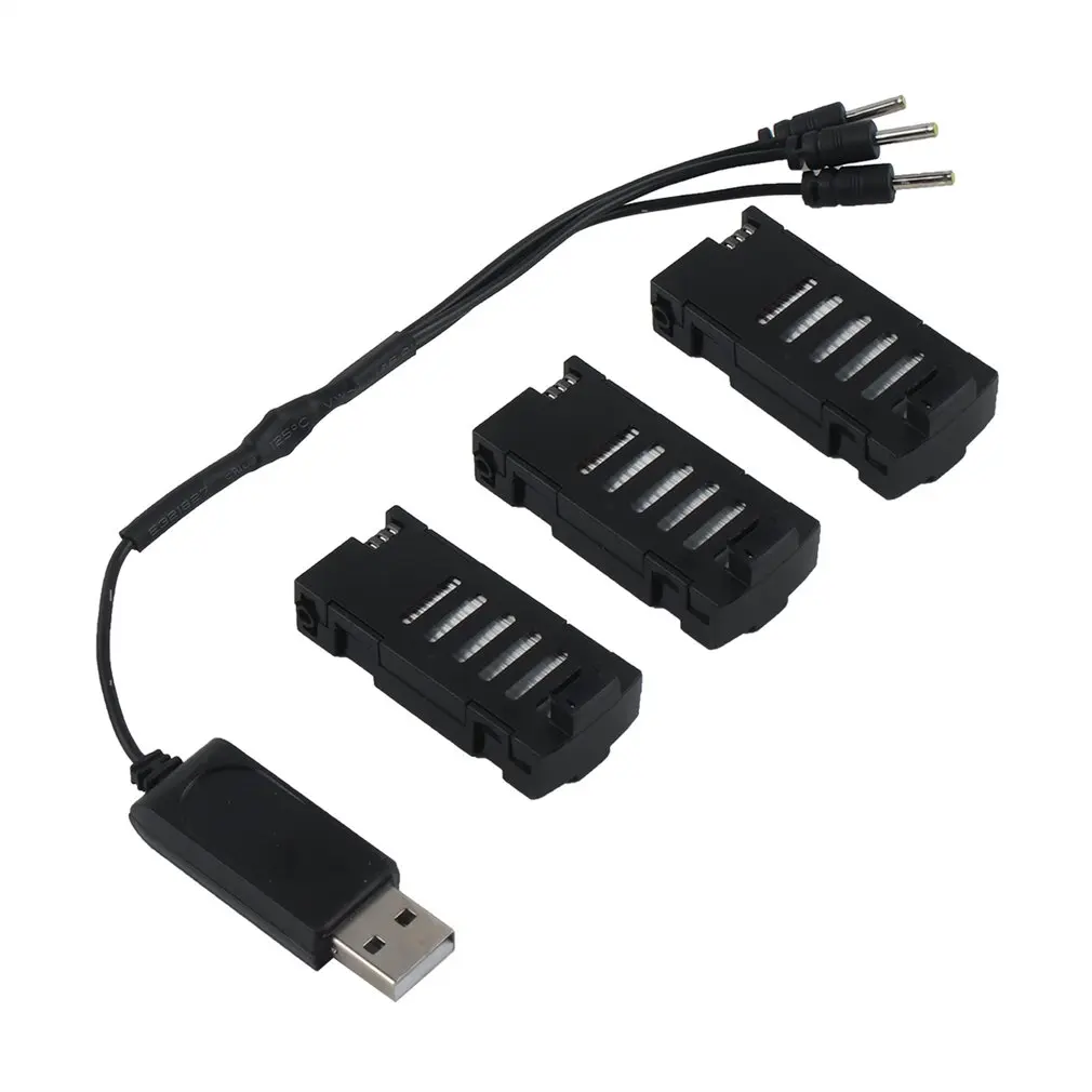 

3Pcs 3.7V 500mAh SG800/LF606/D2/S606/M9 Battery with 3-in-1 Charger Rechagerable Battery Spare Parts for Folding 4-axis Drone