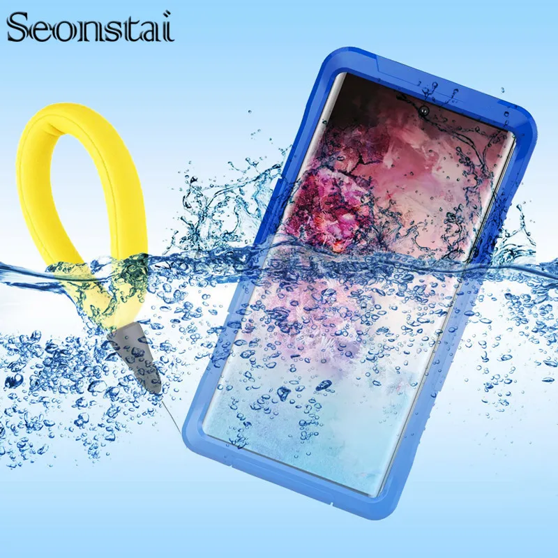 

Водонепроницаемый чехол Note 10 Plus для Samsung S10e Note 8 9, прозрачный подводный чехол 6,6 футов для дайвинга и плавания для Galaxy S10e S10 Plus